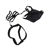 KIMISS Schwimm-Fallschirm-Widerstands-Trainingsgürtel-Set für Erwachsene und Erwachsene – Professioneller Tragbarer Schwimm-Widerstands-Fallschirm für Mehr Kraft und Ausdauer (Black)