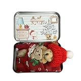 Little Pocket Bear Hug, Weihnachts-Taschenbär-Plüschtier In Einer Blechdose, Taschenbär In Blechdose, Weihnachts-Taschenbär-Plüschtier Süßes Teddybär-Puppe, Weihnachts- Und Geburtstagsgeschenk