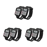 Lurrose 3 Sätze Taschenrechner Uhr Kinderspielzeug Uhren Jungen Rechnungsuhr Kinder Rechner Armbanduhr Taschenrechner Für Kinder Kinder Armbanduhr Kleiner 2 Stück * 3