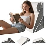 LPQKCcY Verstellbares Keilkissen Bett, Lesekissen für Bett und Couch, Schaum Reflux Kissen, Rückenkissen Rückenlehne, zur Schlafapnoe, Lesen, Schlaferhöhung, Beinkissen, Rückenschmerzen, Schnarchen