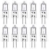 Comyan G4 Halogenlampen, 12V 20W Halogen Stiftsockellampe Warmweiß 2800K, G4 Kapselglühlampen Dimmbar für Innenbeleuchtung, 10 Stück