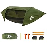 Night Cat Hängematte Zelt mit Moskitonetz wasserdichte Regenfliege Für 1 Person Wandern Camping im Garten Hinterhof Wilde