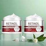 WJPUELUO Retinol Kollagen Komplex Creme Straffende Gesichtscreme Tag und Nacht Feuchtigkeitspflege gegen Falten & Linien Für Reife Haut & Verbessertes Hautbild 1,2