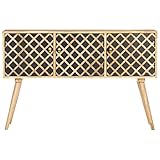 KTHLBRH Vielseitiges Sideboard Wohnzimmer Sideboard Esszimmerschrank Sideboard 118x35x75 cm Massivholz Mango für Küche, Wohnzimmer, Aufenthaltsraum