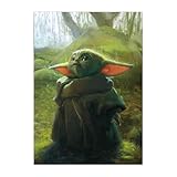 Displate Star Wars Metal Poster Star Wars Poster Star Wars Geschenk Star Wars Deco Star Wars - Mandalorian Season 2 - Baby Poster - Größe 32x45cm