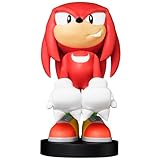 Exquisite Gaming: Knuckles Cable Guys Handy- und Controller-Halterung, inklusive 1,8 m Ladekabel, robuste PVC-Statue, stabile Basis
