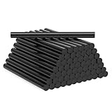 64 Stück Heißklebesticks 11mm x 150mm, Klebesticks, Heißklebestifte Schnelltrocknend, Schwarz Heißkleber Sticks für Klebepistolen Heißklebepistole Sticks zum DIY und Reparieren, Ø11 x 150 mm