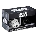 Star Wars Salz- und Pfefferstreuer, offizielles Lizenzprodukt, Disney Stormtrooper & Darth Vader, Keramik-Set für Küche und Heimdekoration, Einweihungsgeschenk für Film-Fans, Comic- und