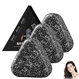 Nature Triangle Shampoo Bar, Polygonum Multiflorum Shampoo Seife, Natürliche Haarpflege für Schwarzes und Dickes Haar, Anti-Haarausfall, pflanzliches festes Shampoobar, Stärkt Glatt Haar (3PC)