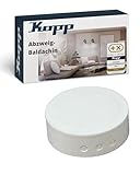 Kopp Abzweig-Baldachin in Weiß - 1 Stück - Hochwertige Abzweigdose aus Kunststoff - Deckenbaldachin für saubere Kabelverteilung - Robuste Abzweigdose-Baldachin für einfache Montage