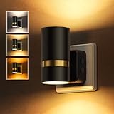 LOHAS-LED Nachtlicht Steckdose, Nachtlicht mit Dämmerungssensor, Einstellbare Farbtemperatur (2000K/ 3000K/5000K), LED Steckdosenlicht für Kinderzimmer, Treppen, Gang, 1 Stück