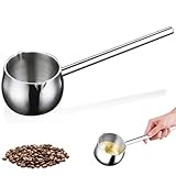 Kasserolle, 10oz/300ml Milchpfanne mit Ausgießer, Mini Topf Kaffeekanne, Butterwärmer mit 20cm langem Griff, 316 Edelstahl Stielkasserolle für Milch, Butter, Sauce, Schokolade