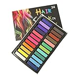 24 Farben Haarkreide Temporäres Haarfarbe Temporärer Regenbogenfarbene weiche Pastellfarben Haarfärbemalon -Salon -Werkzeug