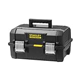 STANLEY FatMax Werkzeugbox Werkzeugkoffer leer Werkzeugkasten - Werkzeugkiste (18 Zoll, 46 x 32 x 24 cm, Koffer für Werkzeuge, Box mit ausladenden Schubfächern, robust) FMST1-71219