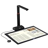 VIISAN Dokumentenscanner - 27MP Buchscanner mit Scan Max A2, ideal für große Periodika, Bücher und Dokumente. Unterstützt A3/A4/A5/Karten, mehrsprachige OCR-Texterkennung, kompatibel mit Mac/Windows