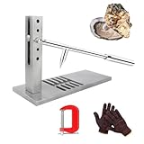 HaTur Oyster Shucker, Profi Austernöffner Set, Edelstahl Verstellbarer Austernöffnungsmesser mit 2 Austernmesser und Handschuh, Meeresfrüchte Werkzeug für Restaurant Hotel Buffets und Häuser