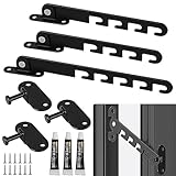 3 Stück Fenstersicherung Kinder - Einstellbar Kippschutz Fenster Katze & Kinder, Fensterfeststeller Ohne Bohren Korrosionsbeständig, Kippfensterschutz für Verschiedene Fenstertypen