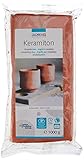 GLOREX 6 1780 707 - Keramiton, terracotta, ca. 1000 g, gebrauchsfertige Modelliermasse, lufthärtend oder brennbar, geruchlos beim brennen, hergestellt auf natürlicher Basis