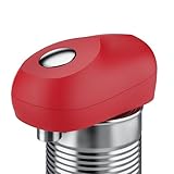 Arendo - Elektrischer Dosenöffner mit automatischer 360° Drehung Konservenöffner mit Start & Stopp Funktion für alle Dosengrößen Automatikstopp Praktischer Küchenhelfer - Rot