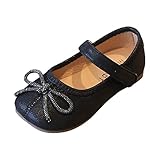 Generisch Winterschuhe 31 Dicke Sohle Runde Zehe Schnalle Kleid Schuhe Gummistiefel Warm (Black, 26 Toddler)