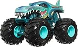 Hot Wheels Monster Trucks, Oversized Monster Truck, Die-Cast-Spielzeugtruck im Maßstab 1:24 mit riesigen Rädern und coolen Designs, JDR03