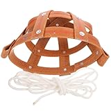 Toyvian Ledermaulkorb für Pferd und Rind Mittlere Atmungsaktiv und Leicht mit Nylonseil Verhindert Beißen und Fressen Komfortabel und Einfach zu Reinigen Stabile Verarbeitung für Sicheren