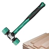 Gummihammer – Tragbarer doppelseitiger Knüppel, Latexkopf mit ergonomischem Griff, leichtes, starkes, rutschfestes Werkzeug, kontrolliertes Schlagen | Ideal für Heimwerker-, Holzbearbeitungs-, Haushal