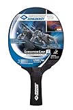 Donic-Schildkröt Tischtennisschläger Sensation Line 700, ASG-Griff, 1,8 mm Schwamm, Avantgarde - ITTF Belag, 734403, Schwarz
