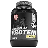 Mammut Nutrition Formel 90 Proteinpulver Vanilla – 3kg – 4-Komponenten Whey Protein Pulver mit Sojaproteinisolat, Milchprotein, Eiprotein & Vitamin B6 – 77% Eiweiß
