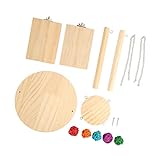 Hamster-Holzplattform-Schaukelspielzeug, Lustige Hamster-Plattform-Schaukelspielzeug FüR Sittiche FüR RennmäUse