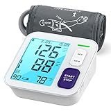 Blutdruckmessgerät Oberarm IDOIT Digital Oberarm-Blutdruckmessgerät mit 22-42 cm Große Manschette,Präzise Blutdruck Messgerät und Pulsmesser-Detektor mit 2x90 Datenspeicher,Arrhythmie-Erkennung