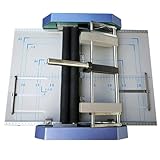 GAYAYAS Elektrischer Papierbuchhefter, Rillgerät, automatischer Hefterstich für Buchbindung, A3-Broschürenhefter-Falzmaschine, für Kartenordner-Farbseiten