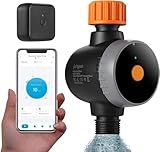 Wlan-Bewässerungscomputer mit Wi-Fi-Hub, Johgee Smarte Wasserzeitschaltuhr mit APP/Sprachsteuerung, Automatische Gartenbewässerung Bewässerungsuhr für Garten, Wasserdicht IPX5