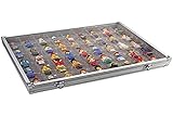 LINDNER Das Original ALU Sammelvitrine mit 45 Fächern 36 x 49 mm