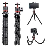AKASO Flexibles Mini-Stativ, Reise-Oktopus-Stativ mit 1/4-Zoll-Schraube für magischen Arm, kompatibel mit AKASO Action-Kamera EK7000/Brave 4/Brave 7 LE/Brave 7/GoPro Hero12/11/10/9/Max/DJI Osmo Action