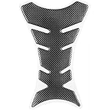 Tankpad Motorrad Tankschutz Universell Tankaufkleber Farbe Carbon Motorradzubehör Schutz Tank Aufkleber 20cm x 13,4cm