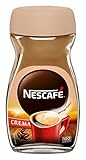NESCAFÉ CLASSIC Crema, löslicher Bohnenkaffee aus mitteldunkel gerösteten Kaffeebohnen, kräftiger Instant-Kaffee mit samtiger Crema, koffeinhaltig, 1er Pack, 200g