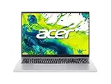 acer Aspire Go 16 (AG16-71P-52ML) Laptop, 16' WUXGA IPS 120Hz Display, Intel Core 5 120U, 16 GB RAM, 1 TB SSD, Intel Grafik, Windows 11, QWERTZ Tastatur, Silber