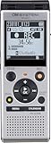 OM SYSTEM WS-882 hochwertiger digitaler Voice Recorder mit Stereomikrofonen, 6 Aufnahmemodi, Direkt-USB, eingebautem Ständer, 4 GB interner Speicher, Silber