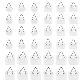 36 Stück Bildaufhänger zum Kleben Stark,Bilderhaken Selbstklebend Ohne Bohren Bilderhalter für Schwere Bilderrahmen,Leinwände,Dekoteller,Fotos Poster,Spiegel(Mehrere Größen,Bis 10kg)