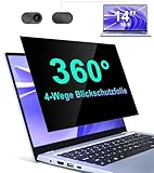 STARY 360° Laptop Blickschutzfolie 14 Zoll 16:9, Sichtschutzfolie 4-Wege,Selbstklebende Anti Blaulicht Blendschutz schutz Folie Kompatibel mit HP/Dell/Acer/Lenovo/Samsung/Asus (Breite12,2”xHöhe 6,9')