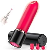 Mini Vibrator Vibratorensets für frauen Mit Vier Silikonköpfe-Sex Toys Lipstick Vibration für Frauen Sex Spielzeug für die Frau mit 10 VibrationModi, Leise Vibratoren Sexspielzeug (Vibratorensets)