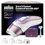 Braun Smart IPL Geräte Haarentfernung Skin i·expert 7 — Professionelle Dauerhafte Laser Haarentfernung für Zuhause, Designed in Germany — Inkl. Etui, Venus Rasierer, 4 Aufsätze — PL7431, Weiß/Rosegold