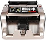 HSOYGE Geldzähler, automatische Banknotenzählmaschine, UV-Erkennung und MG-Falschgelderkennung, Geldzähler in Business-Qualität
