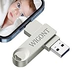 WIGONT 64 GB USB Stick für iPhone Speicherstick, Kompatibel mit iOS, Typ C, USB Port, Mit Separatem Typ C Adapter. Speicherstick für iPhone USB Stick Speicher um mehr Fotos und Videos zu Speichern.