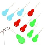 Deudy 30 Stück Nadeleinfädler, Nadel Einfädler, Einfädler für Nadeln, Nadeleinfädler zum Handnähen Nadelöhr Einfädle Hilfe für feine Handarbeiten, Ideal bei Seheinschränkung oder kleinen Nadelöhren