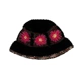 Oxtxuzdm Strick Plüsch Eimer Für Frau Windfestes Blumenmuster Weben Von Eimer Erwachsener Teenager Winter Halten Sie Warme Fischermütze Frauenhüte Sommerhüte Den Winter