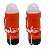 RIKEL 2Pcs LED Schwimmweste Notlicht Surf Schwimmweste Licht LED Schwimmweste Licht Energiesparende Taschenlampe Meerwasser
