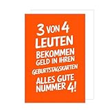 Edition Seidel Premium Geburtstagskarte mit Umschlag. Glückwunschkarte Grußkarte Karte mit lustigem Spruch Geburtstag Happy Birthday Mann Frau (G3620 SW024)