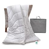 Sympathica Kamelhaar Bettdecke | 100% Kamelhaar | Kamelhaardecke Duo warm | Ganzjahresdecke | Winterdecke | 135x200 cm | 30° Wäsche | Oeko-TEX-Zertifiziert | Made in Germany